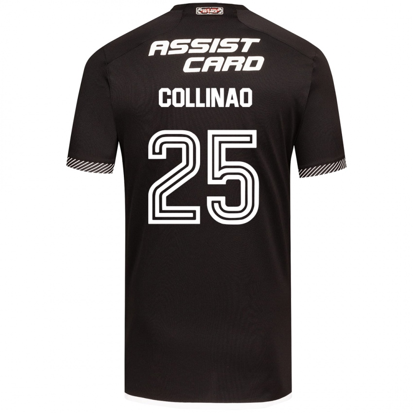 Børn Margarita Collinao #25 Sort Hvid Udebane Spillertrøjer 2024/25 Trøje T-Shirt