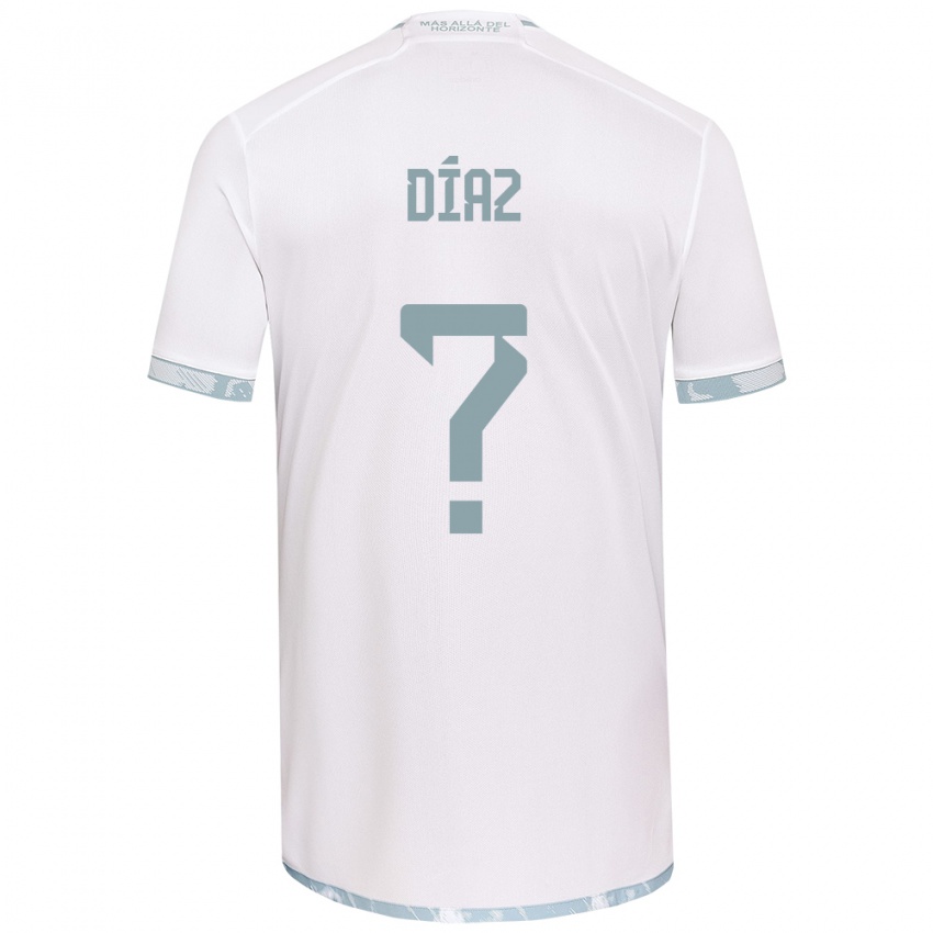 Børn Antonio Díaz #0 Hvid Grå Udebane Spillertrøjer 2024/25 Trøje T-Shirt