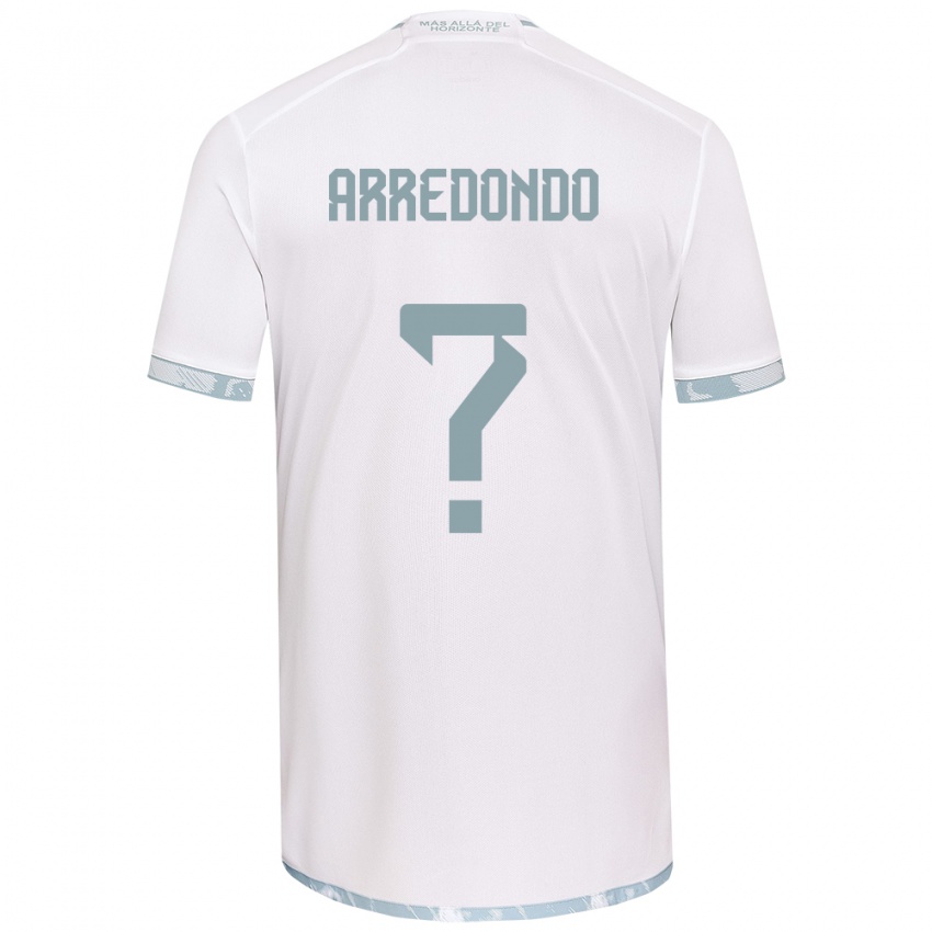 Børn Milovan Arredondo #0 Hvid Grå Udebane Spillertrøjer 2024/25 Trøje T-Shirt