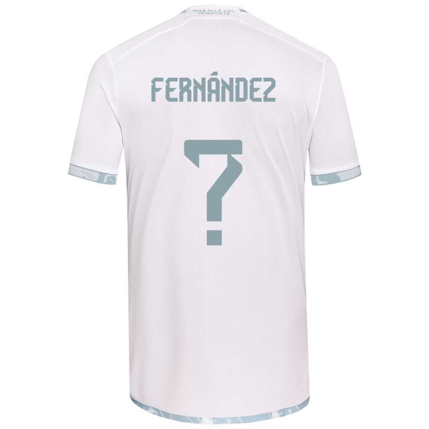 Børn Joaquín Fernández #0 Hvid Grå Udebane Spillertrøjer 2024/25 Trøje T-Shirt