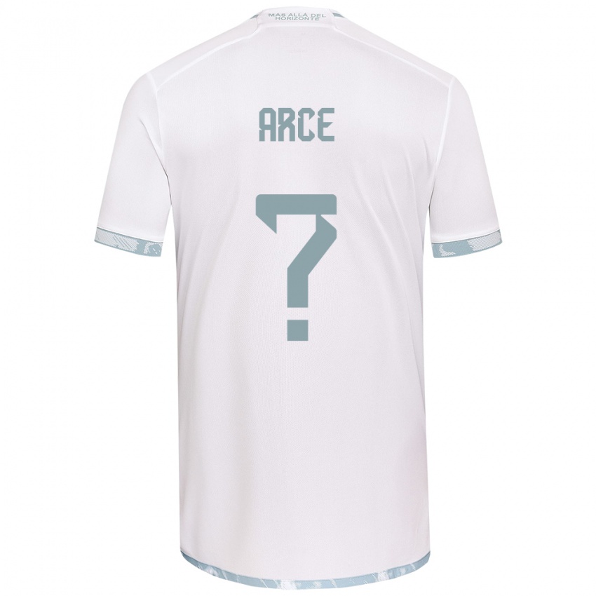 Børn Agustín Arce #0 Hvid Grå Udebane Spillertrøjer 2024/25 Trøje T-Shirt