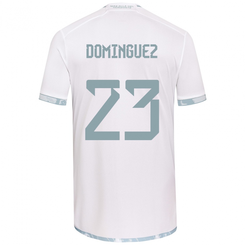 Børn Nery Domínguez #23 Hvid Grå Udebane Spillertrøjer 2024/25 Trøje T-Shirt