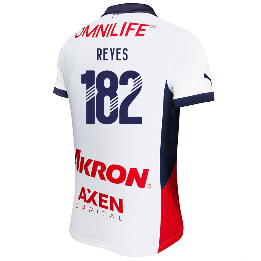 Børn Mauricio Reyes #182 Hvid Rød Blå Udebane Spillertrøjer 2024/25 Trøje T-Shirt