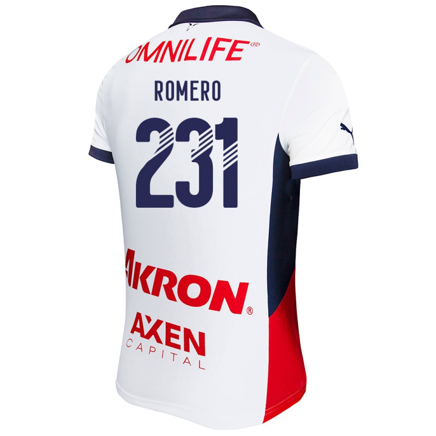 Børn Ángel Romero #231 Hvid Rød Blå Udebane Spillertrøjer 2024/25 Trøje T-Shirt