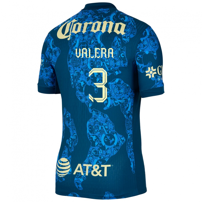 Børn Selene Valera #3 Blå Gul Udebane Spillertrøjer 2024/25 Trøje T-Shirt