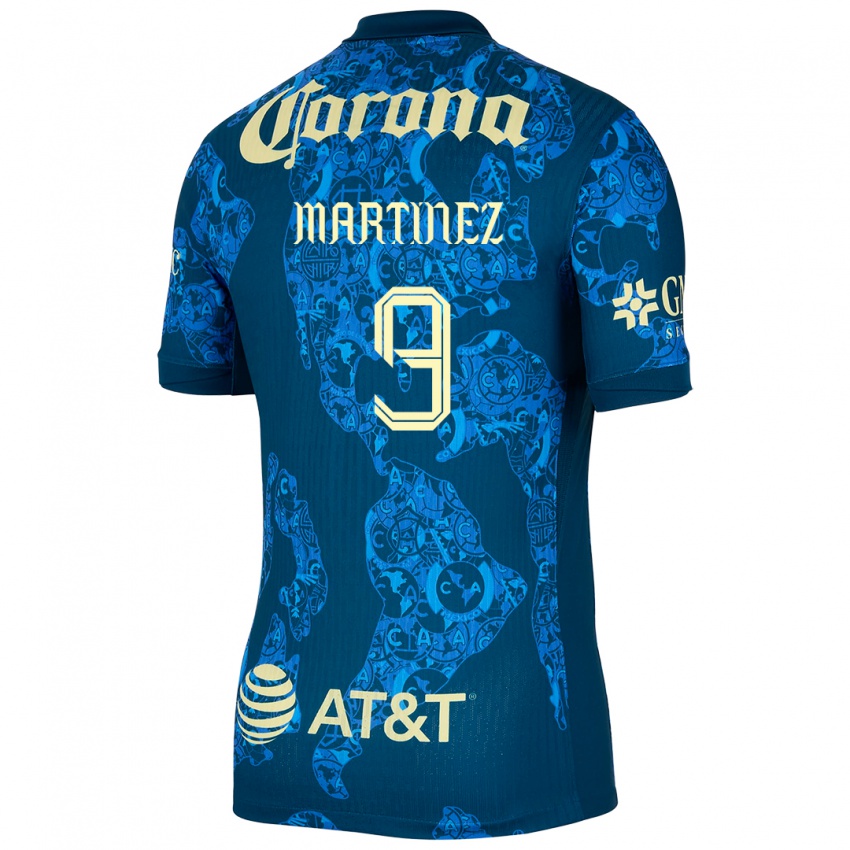 Børn Katty Martinez #9 Blå Gul Udebane Spillertrøjer 2024/25 Trøje T-Shirt