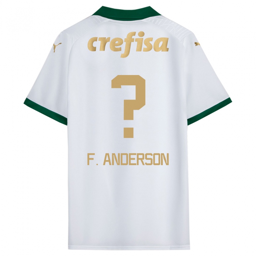 Børn Felipe Anderson #0 Hvid Grøn Udebane Spillertrøjer 2024/25 Trøje T-Shirt