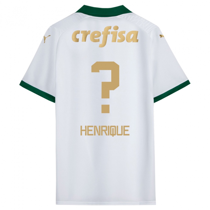 Børn Zé Henrique #0 Hvid Grøn Udebane Spillertrøjer 2024/25 Trøje T-Shirt