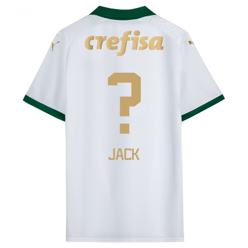 Børn Fellipe Jack #0 Hvid Grøn Udebane Spillertrøjer 2024/25 Trøje T-Shirt