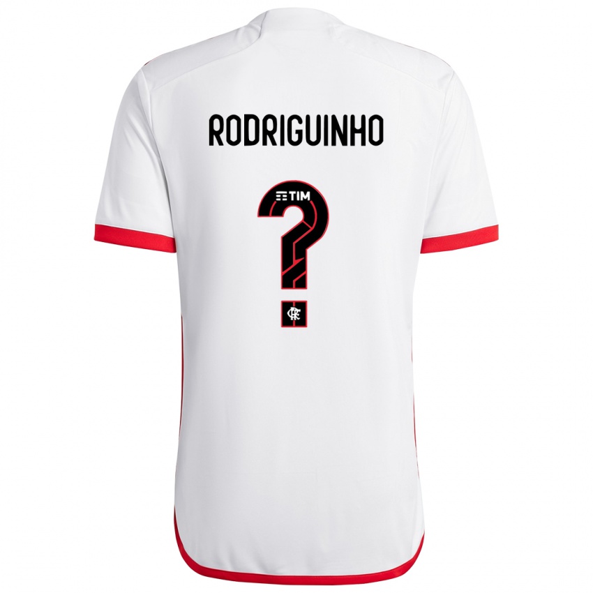 Børn Rodriguinho #0 Hvid Rød Udebane Spillertrøjer 2024/25 Trøje T-Shirt