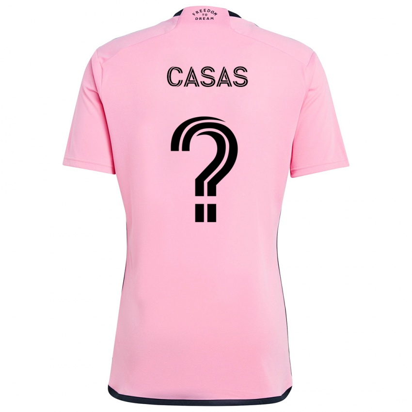 Mænd André Casas #0 Lyserød Hjemmebane Spillertrøjer 2024/25 Trøje T-Shirt