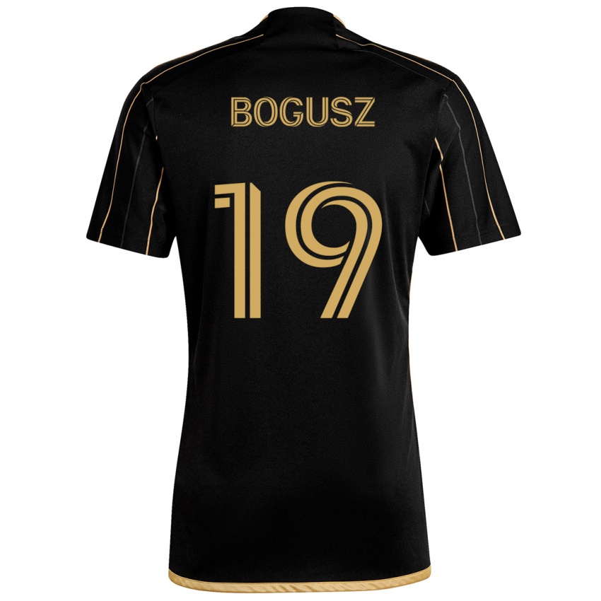 Mænd Mateusz Bogusz #19 Sort Guld Hjemmebane Spillertrøjer 2024/25 Trøje T-Shirt