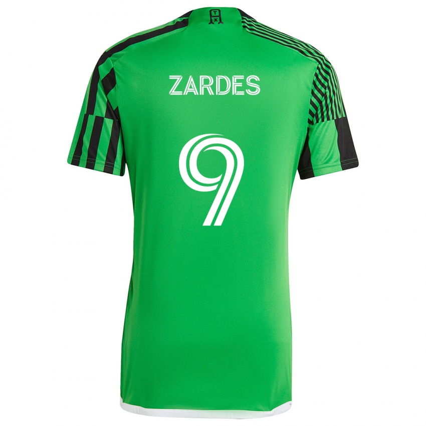 Mænd Gyasi Zardes #9 Grøn Sort Hjemmebane Spillertrøjer 2024/25 Trøje T-Shirt