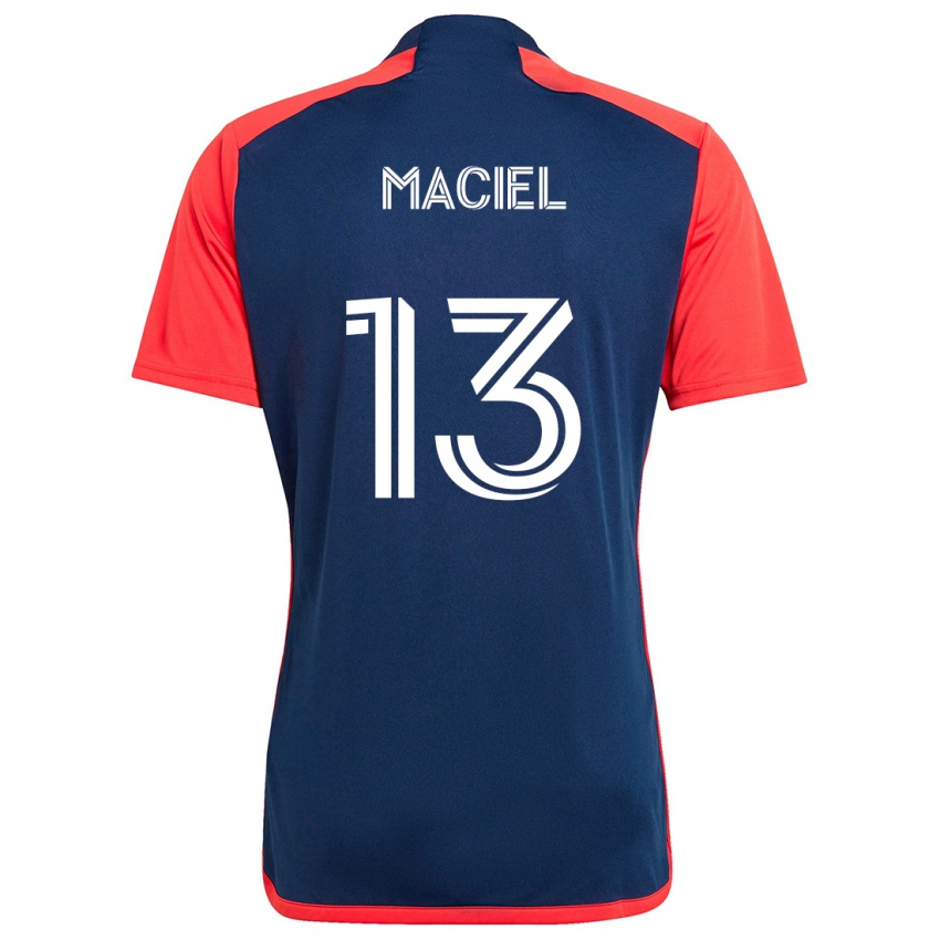 Mænd Maciel #13 Blå Rød Hjemmebane Spillertrøjer 2024/25 Trøje T-Shirt