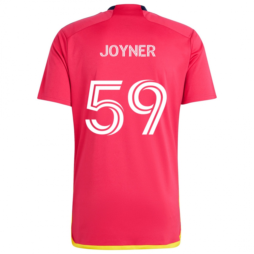 Mænd Mykhi Joyner #59 Rød Blå Hjemmebane Spillertrøjer 2024/25 Trøje T-Shirt