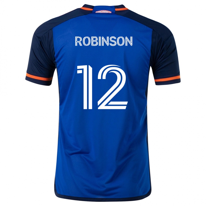 Mænd Miles Robinson #12 Blå Hvid Hjemmebane Spillertrøjer 2024/25 Trøje T-Shirt