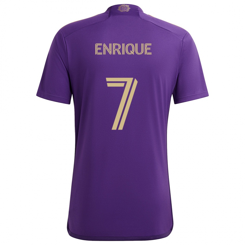 Mænd Ramiro Enrique #7 Lilla Gul Hjemmebane Spillertrøjer 2024/25 Trøje T-Shirt