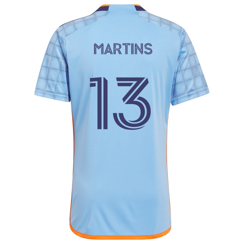 Mænd Thiago Martins #13 Blå Orange Hjemmebane Spillertrøjer 2024/25 Trøje T-Shirt