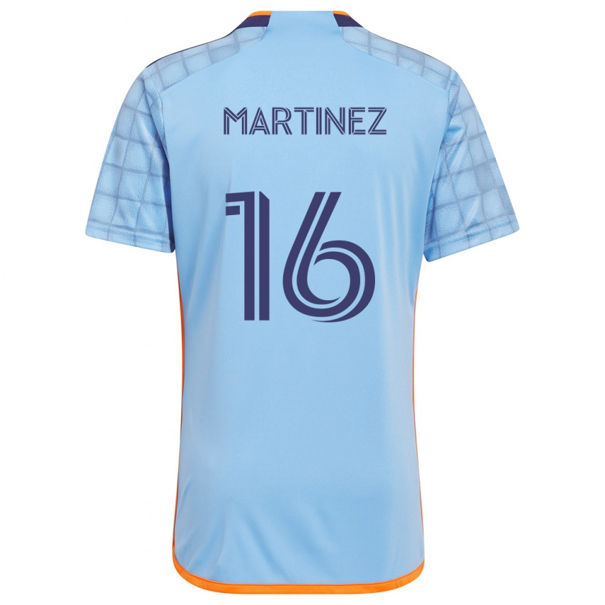 Mænd Alonso Martínez #16 Blå Orange Hjemmebane Spillertrøjer 2024/25 Trøje T-Shirt