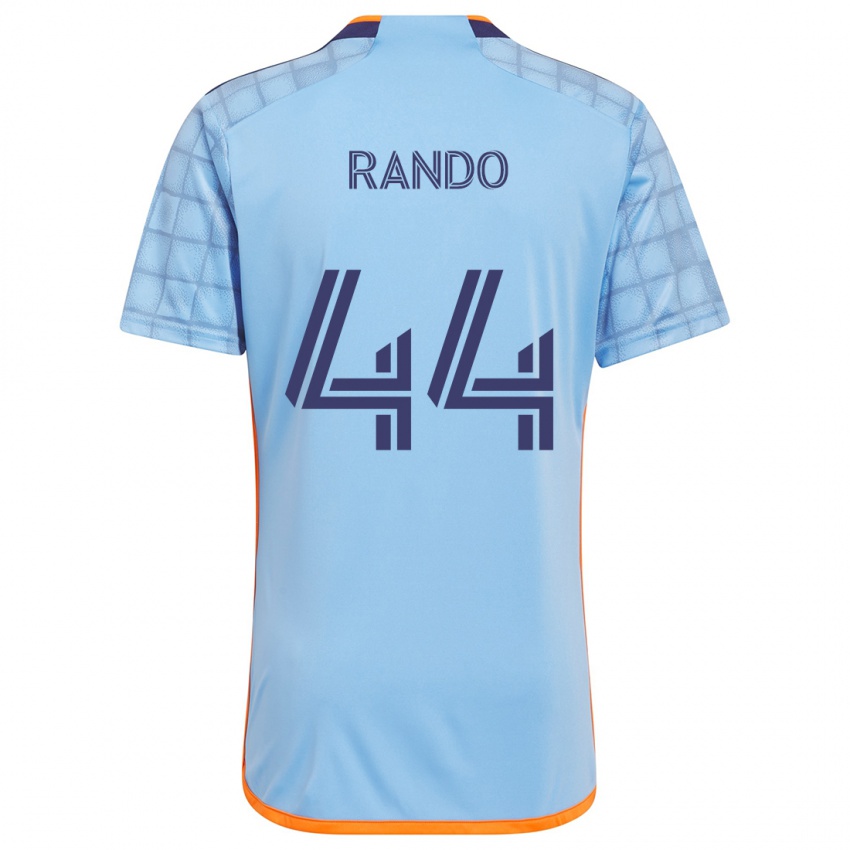 Mænd Alex Rando #44 Blå Orange Hjemmebane Spillertrøjer 2024/25 Trøje T-Shirt