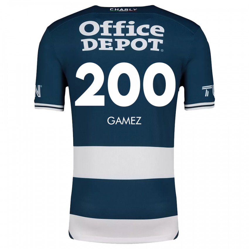 Mænd Sergio Gámez #200 Blå Hvid Hjemmebane Spillertrøjer 2024/25 Trøje T-Shirt