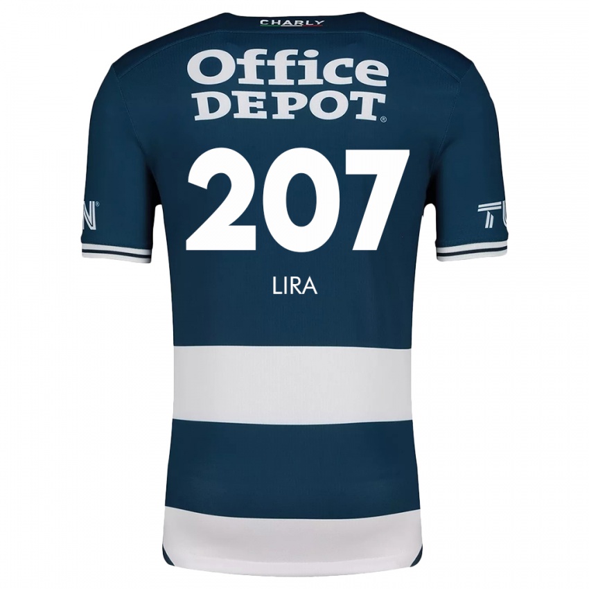 Mænd Almir Lira #207 Blå Hvid Hjemmebane Spillertrøjer 2024/25 Trøje T-Shirt