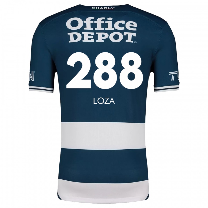 Mænd Santino Loza #288 Blå Hvid Hjemmebane Spillertrøjer 2024/25 Trøje T-Shirt