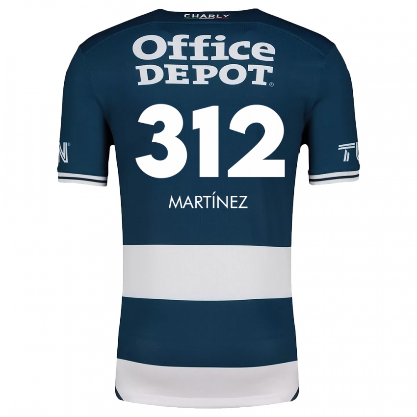 Mænd Ulises Martínez #312 Blå Hvid Hjemmebane Spillertrøjer 2024/25 Trøje T-Shirt