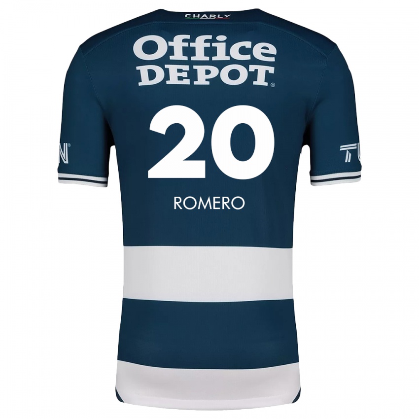 Mænd Tamara Romero #20 Blå Hvid Hjemmebane Spillertrøjer 2024/25 Trøje T-Shirt