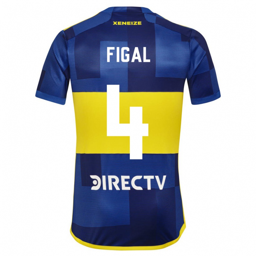 Mænd Nicolas Figal #4 Blå Gul Hjemmebane Spillertrøjer 2024/25 Trøje T-Shirt