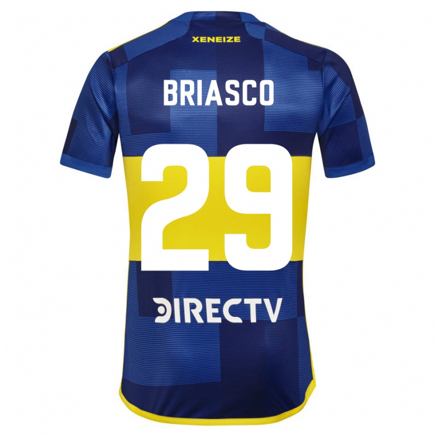 Mænd Norberto Briasco #29 Blå Gul Hjemmebane Spillertrøjer 2024/25 Trøje T-Shirt