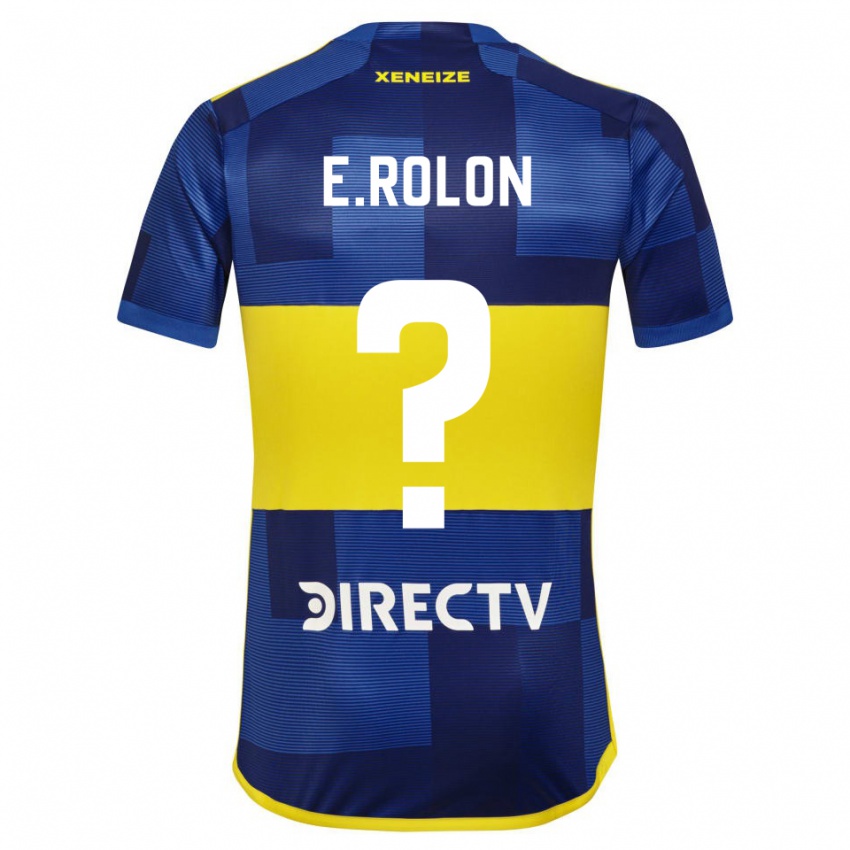 Mænd Esteban Rolon #0 Blå Gul Hjemmebane Spillertrøjer 2024/25 Trøje T-Shirt