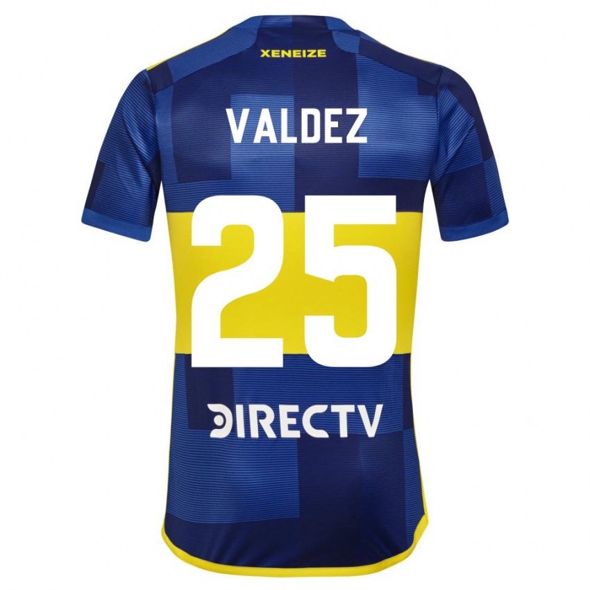 Mænd Bruno Valdez #25 Blå Gul Hjemmebane Spillertrøjer 2024/25 Trøje T-Shirt