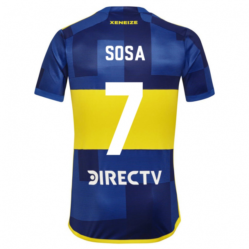 Mænd Elián Sosa #7 Blå Gul Hjemmebane Spillertrøjer 2024/25 Trøje T-Shirt