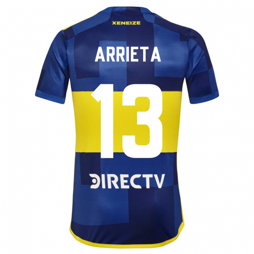 Mænd Thomas Arrieta #13 Blå Gul Hjemmebane Spillertrøjer 2024/25 Trøje T-Shirt