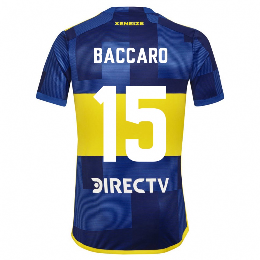 Mænd Camila Baccaro #15 Blå Gul Hjemmebane Spillertrøjer 2024/25 Trøje T-Shirt