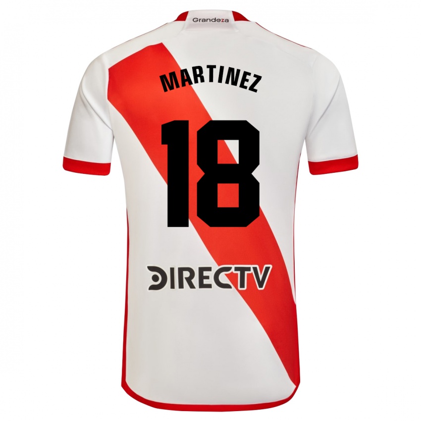 Mænd Pity Martínez #18 Hvid Rød Hjemmebane Spillertrøjer 2024/25 Trøje T-Shirt