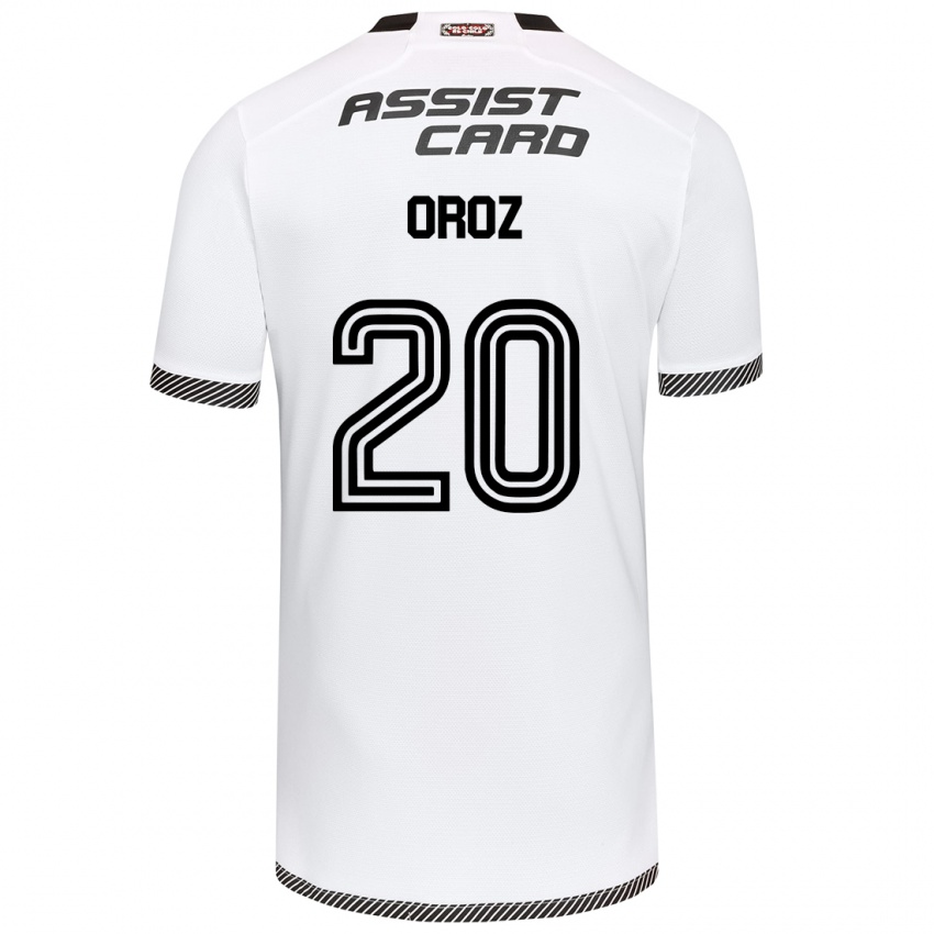 Mænd Alexander Oroz #20 Hvid Sort Hjemmebane Spillertrøjer 2024/25 Trøje T-Shirt