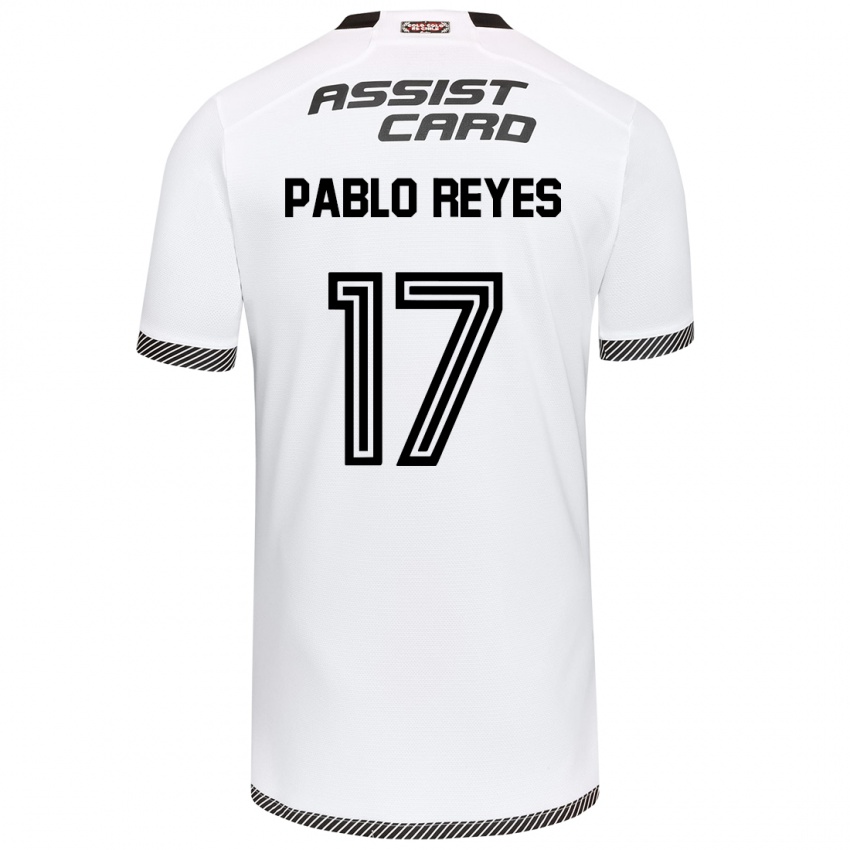 Mænd Juan Pablo Reyes #17 Hvid Sort Hjemmebane Spillertrøjer 2024/25 Trøje T-Shirt