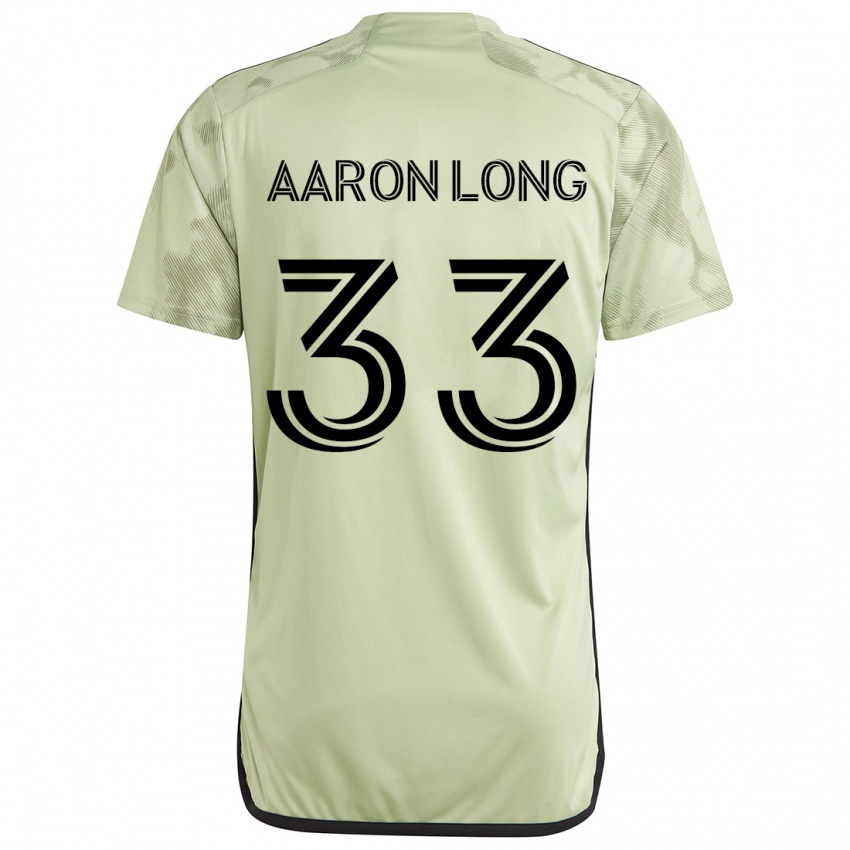 Mænd Aaron Long #33 Lysegrøn Udebane Spillertrøjer 2024/25 Trøje T-Shirt