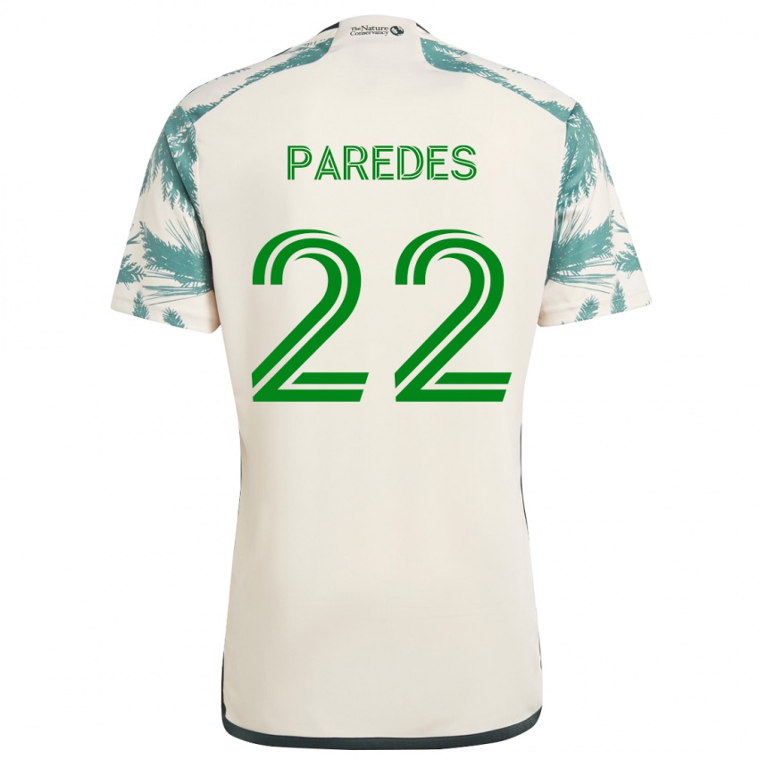 Mænd Cristhian Paredes #22 Beige Brun Udebane Spillertrøjer 2024/25 Trøje T-Shirt