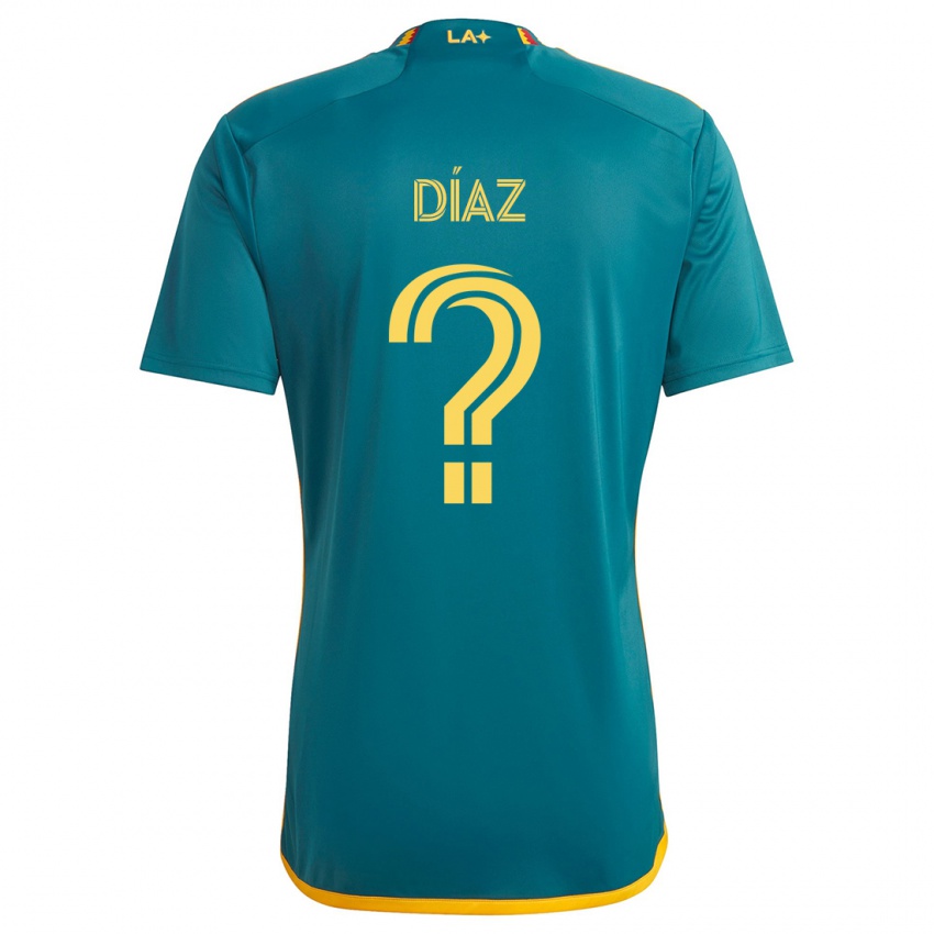 Mænd Carlos Díaz #0 Grøn Gul Udebane Spillertrøjer 2024/25 Trøje T-Shirt