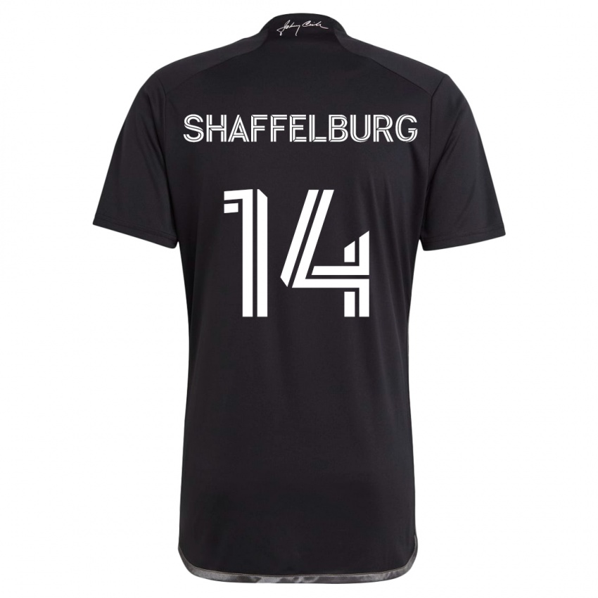 Mænd Jacob Shaffelburg #14 Sort Udebane Spillertrøjer 2024/25 Trøje T-Shirt