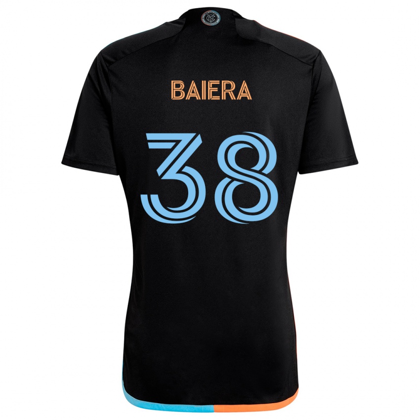 Mænd Drew Baiera #38 Sort Orange Blå Udebane Spillertrøjer 2024/25 Trøje T-Shirt