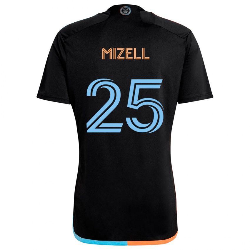 Mænd Cody Mizell #25 Sort Orange Blå Udebane Spillertrøjer 2024/25 Trøje T-Shirt