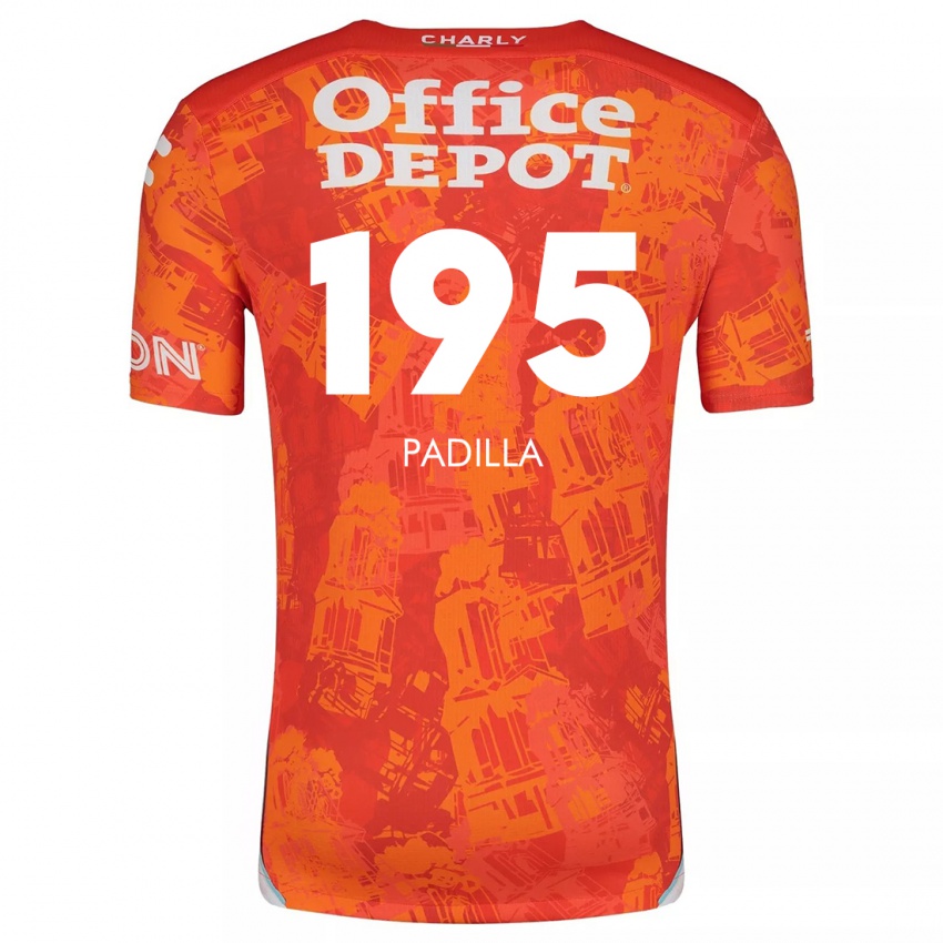 Mænd Ángel Padilla #195 Orange Hvid Udebane Spillertrøjer 2024/25 Trøje T-Shirt