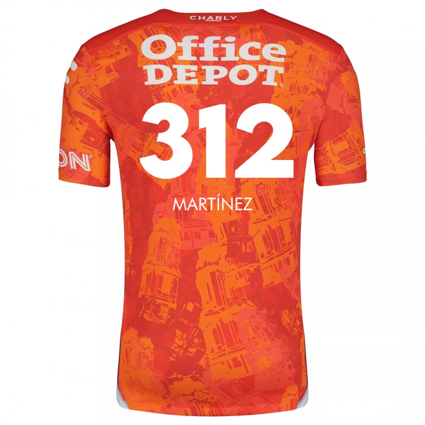 Mænd Ulises Martínez #312 Orange Hvid Udebane Spillertrøjer 2024/25 Trøje T-Shirt