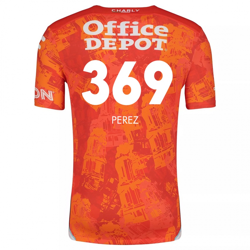 Mænd Santiago Pérez #369 Orange Hvid Udebane Spillertrøjer 2024/25 Trøje T-Shirt