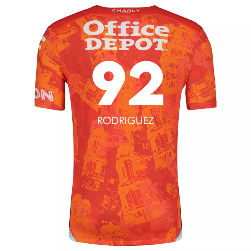 Mænd Sergio Rodríguez #92 Orange Hvid Udebane Spillertrøjer 2024/25 Trøje T-Shirt