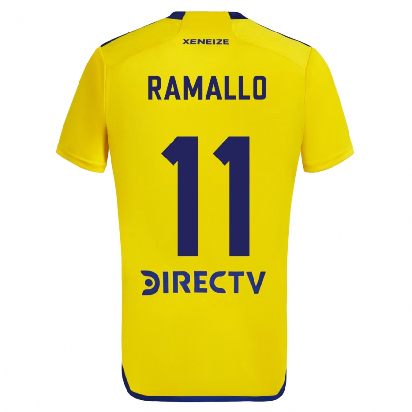 Mænd Yael Ramallo #11 Gul Blå Udebane Spillertrøjer 2024/25 Trøje T-Shirt